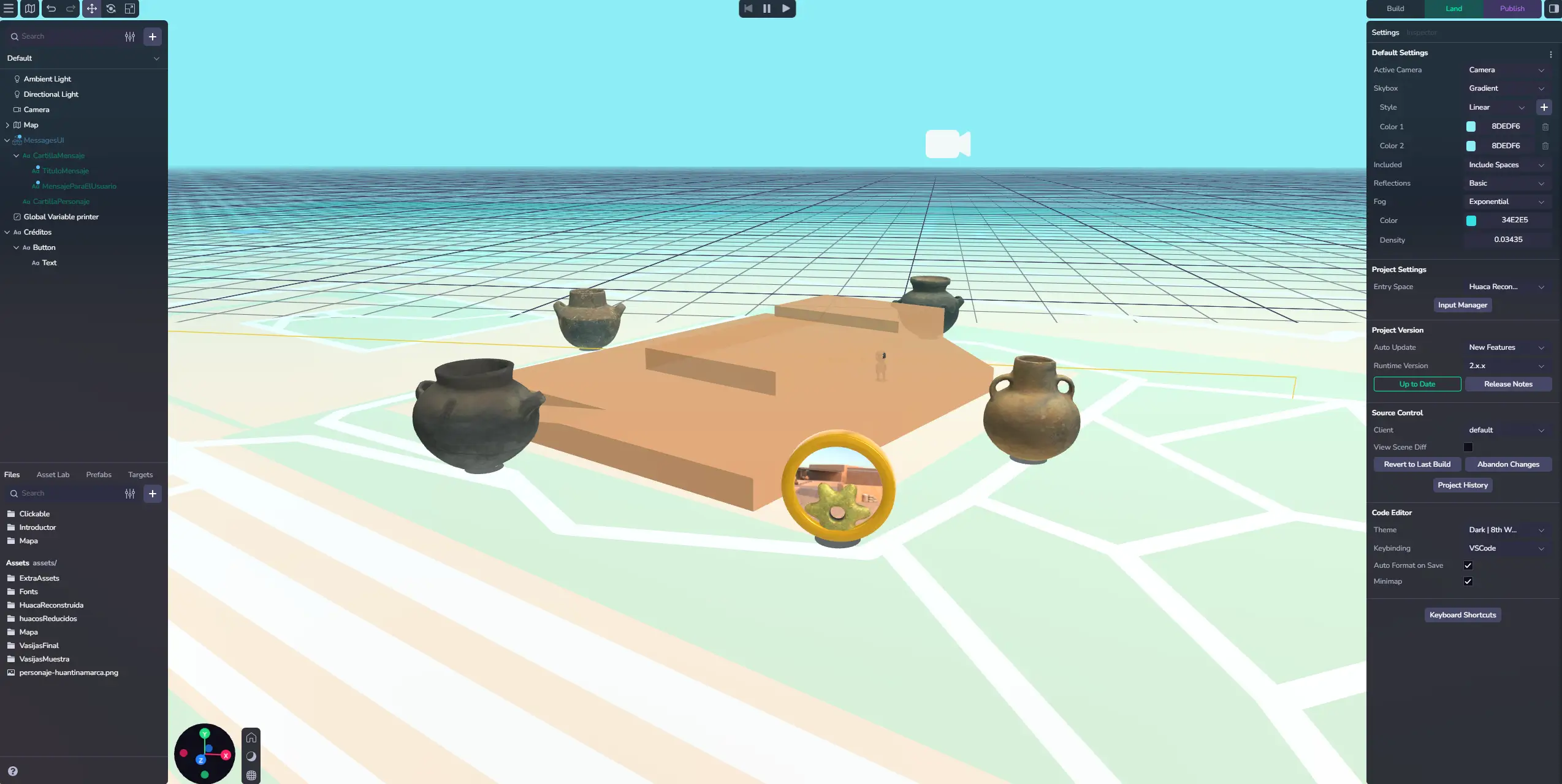 AR overlay of the Huaca Huantinamarca archaeological site